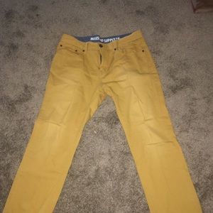 Yellow style pants